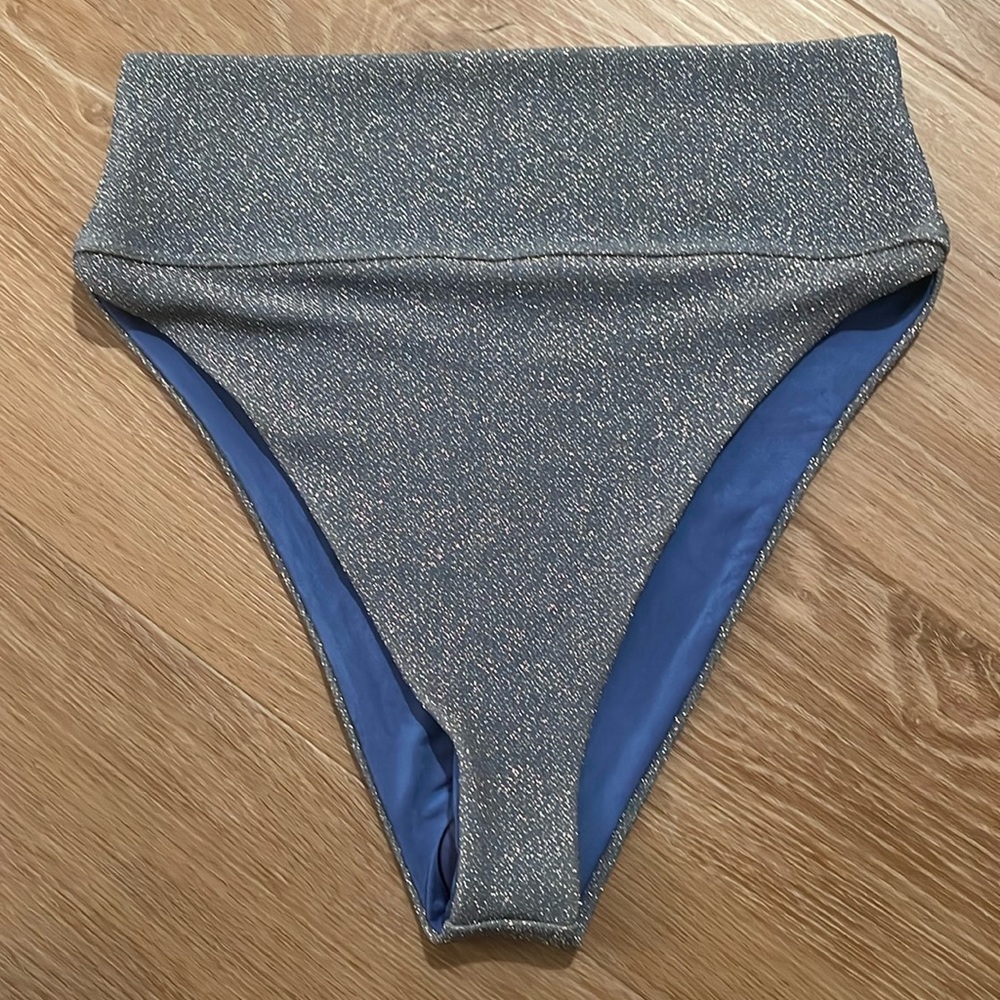 Beach Riot Highway High Waist Bikini Bottom - Shine